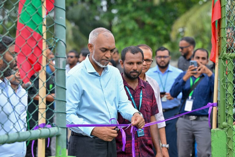 ރައީސް އިންނަމާދޫ ވޮލީ ކޯޓު ހުޅުއްވައިދެއްވައިފި