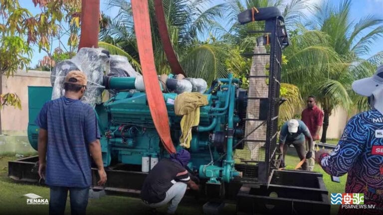 މާވަށު ކަރަންޓުގެ ކެޕޭސިޓީ އިތުރު ކުރުމަށް 800 ކިލޯ ވޮޓުގެ އައު އިންޖީނެއް ގެންގޮސްފި