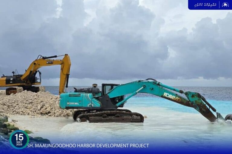 މާއުނގޫދޫ ބަނދަރު ހެދުމުގެ 76 ޕަސެންޓް މަސައްކަތް ނިމިއްޖެ