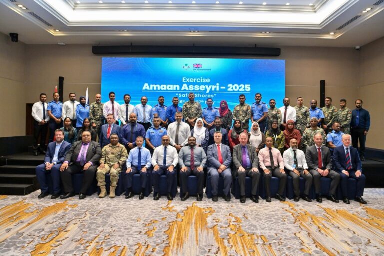 ޓެރަރިޒަމާ ދެކޮޅަށް ޤައުމީ ފެންވަރުގައި ބޭއްވި ޓޭބަލްޓޮޕް އެކްސަސައިޒް، “އަމާން އައްސޭރި 2025” ނިންމާލައިފި