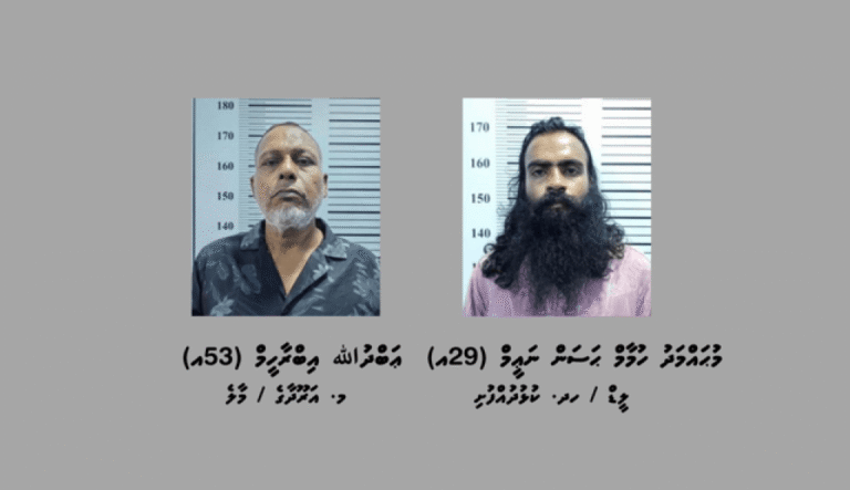 ކުޅުދުއްފުއްޓަށް ވައިގެމަގުން މަސްތުވާތަކެތި އެތެރެކުރަން އުޅުނު ދެމީހަކު ހައްޔަރުކޮށްފި