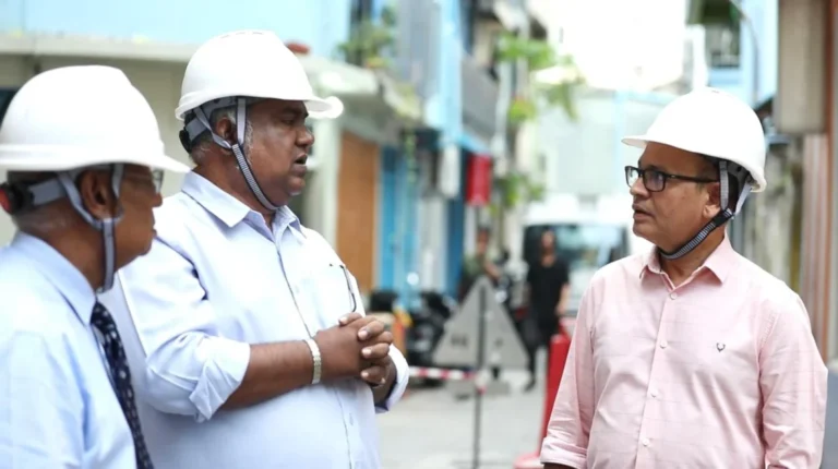 ފުލުހުންގެ ފެމިލީ އެންޑް ޗައިލްޑް ޕްރޮޓެކްޝަން ބިލްޑިންގ ގެ މަސައްކަތް މިނިސްޓަރު ބައްލަވާލައްވައިފި