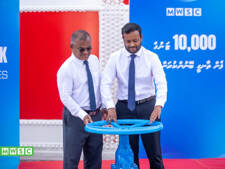 ހުޅުމާލޭގައި 10,000 ޓަނުގެ ފެން ތާންގީގެ މަސައްކަތް ނިންމައި، ބޭނުންކުރަން ފަށައިފި