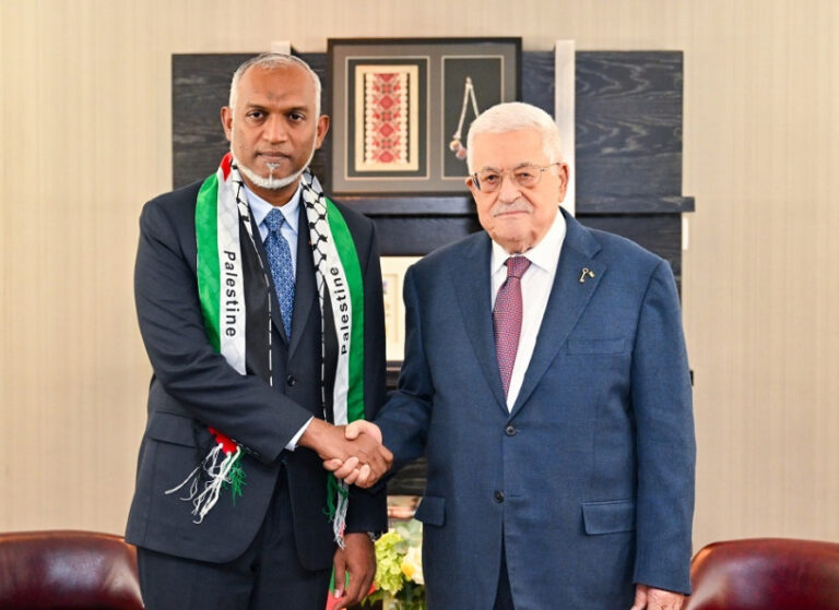 ނިއުޔޯކް ޑެކްލެރޭޝަނަކީ ފަލަސްޠީނުގެ ދައުލަތް ބަލައިގަތުމަށް ފާޅުކަން ބޮޑު ހެއްކެއް: ރައީސް