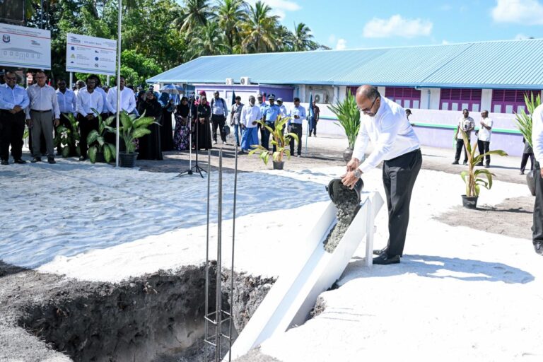 ބިލެތްދޫ ޕޮލިސް ސްޓޭޝަން އާ އިމާރާތުގެ ބިންގާ އަޅައިފި