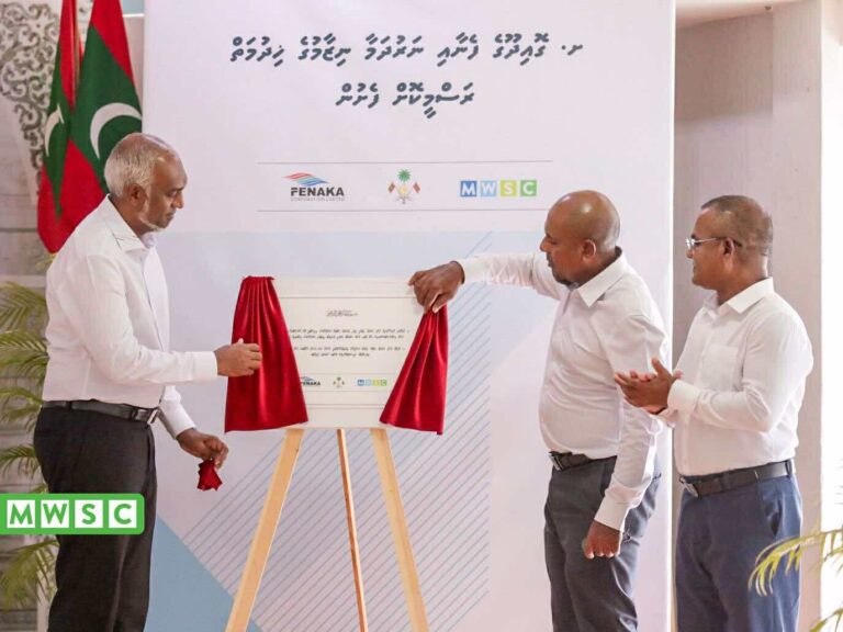 ގޮއިދޫގައި ގާއިމުކުރި ފެނާއި ނަރުދަމާގެ ނިޒާމު ރައީސް އިފްތިތާހުކޮށްފި