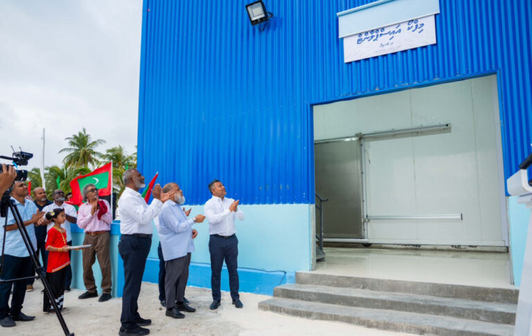 ބަނޑިދޫގައި މިފްކޯއިން ޤާއިމުކުރި 30 ޓަނުގެ އައިސްޕްލާންޓު ހުޅުވައިފި