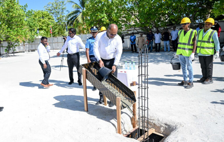 ދަނގެތީގައި އިމާރާތްކުރާ ފުލުހުންގެ މަރުކަޒުގެ އަމަލީ މަސައްކަތް ފަށައިފި