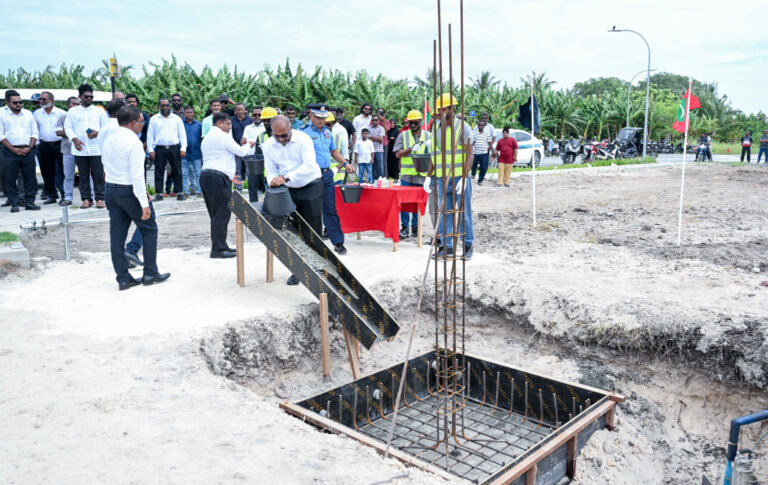މިލަންދޫ ފުލުހުންގެ މަރުކަޒުގެ ބިންގާ އަޅައިފި