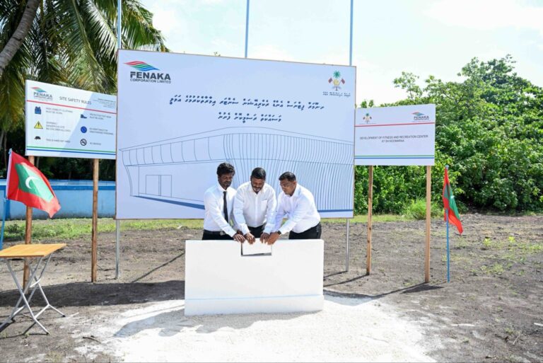 ނޫމަރާގައި އަލަށް އިމާރާތްކުރާ ފިޓްނަސް އެންޑް ރެކްރިއޭޝަން ސެންޓަރުގެ ބިންގާ އަޅައިފި