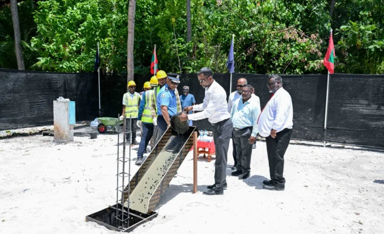 ހަންޏާމީދޫގައި ފުލުހުންގެ މަރުކަޒުގެ އަމަލީ މަސައްކަތް ފަށައިފި