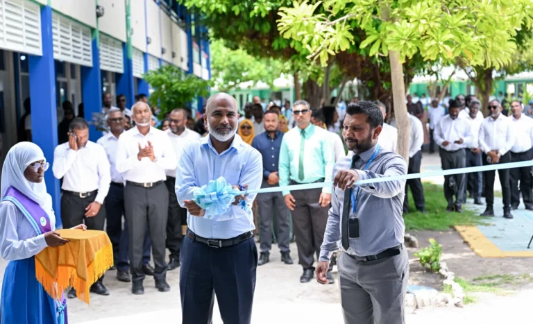 ކުރެންދޫ ސްކޫލުގެ މަލްޓި ޕަރޕަސް ހޯލު ރަސްމީކޮށް ހުޅުވައިފި