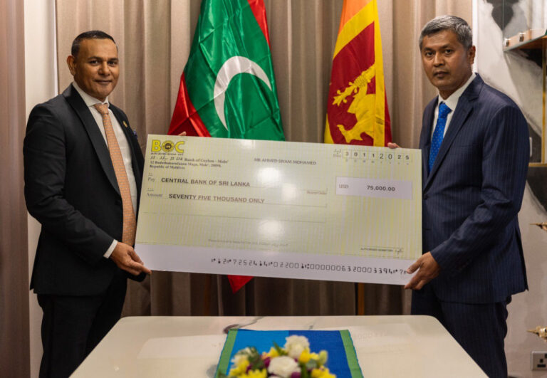 ސްރީލަންކާގެ ރައްޔިތުންނަށް ދެ ލައްކަ ޑޮލަރުގެ އެހީއެއް ދިނުމަށް ސަން ސިޔާމް ނިންމަވައިފި