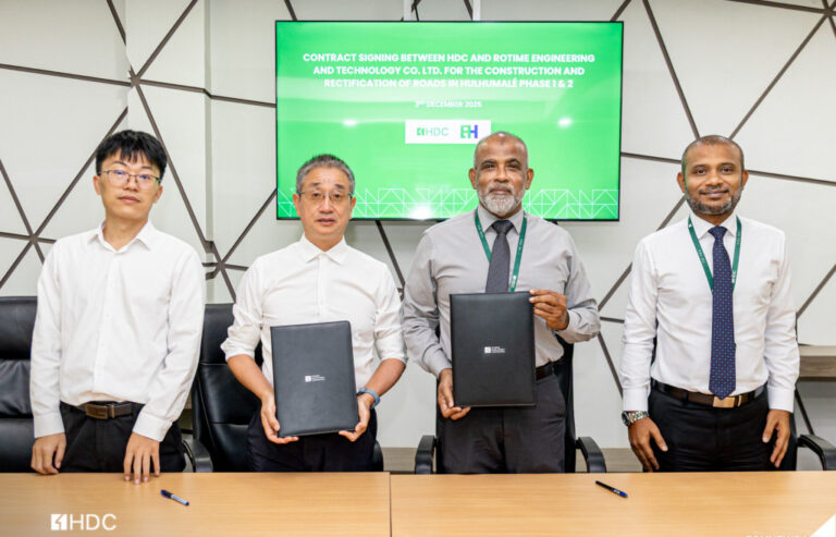 ހުޅުމާލޭގެ 6 މަގެއް ތަރައްޤީކުރަން ޗައިނާ ކުންފުންޏަކަށް