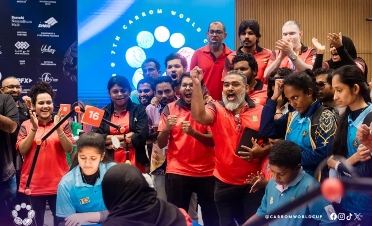 ކެރަމް ވޯލްޑް ކަޕް: ރާއްޖޭގެ އަންހެން ޓީމަށް ރިހި މެޑަލް ހޯދައި ތާރީޚީ ކާމިޔާބީއެއް