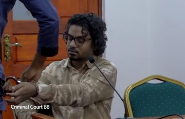 ހޫދު މުހައްމަދު ޒާހިރަށް 23 އަހަރުގެ ޖަލު ހުކުމެއް އިއްވައިފި