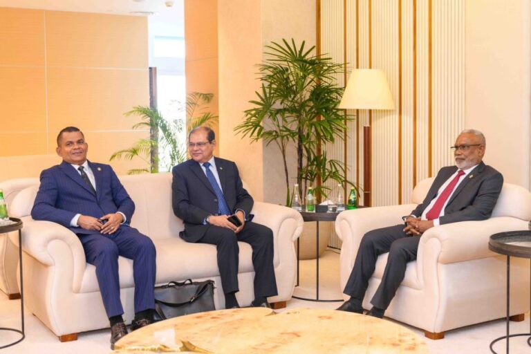އިންޑިއާއަށް ކުރެއްވި ދަތުރުފުޅު ނިންމަވާލެއްވުމަށްފަހު މަޖިލީހުގެ ރައީސް މާލެ ވަޑައިގެންފި
