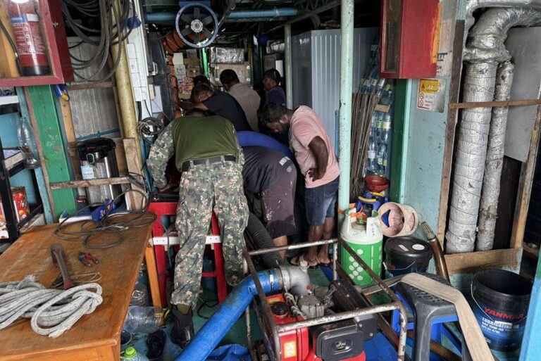 ދިޔަވަމުންދިޔަ ‘ހަވާސާ’ ބޯޓަށް އެމްއެންޑީއެފްގެ އެހީތެރިކަން ފޯރުކޮށްދީފި