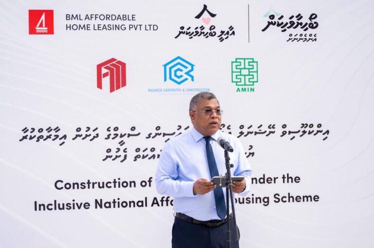 ބީއެމްއެލް އެފޯޑަބަލް ހޯމް ލީސިން ކުންފުނިން ހިންގާ ފަސް ހައުސިން މަޝްރޫއުގެ އަމަލީ މަސައްކަތް ފަށައިފި