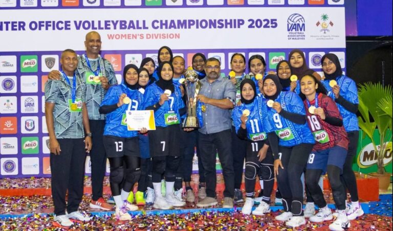 އަންހެން ޑިވިޜަނުގެ ޗެމްޕިއަންކަން ދިވެހި ފުލުހުންގެ ޚިދުމަތުން ހޯދައިފި
