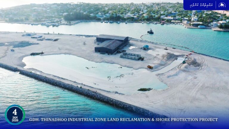 ތިނަދޫ އިންޑަސްޓްރިއަލް ޒޯންގެ ބިން ހިއްކުމުގެ މަސައްކަތް ހަލުވިކަމާއެކު ކުރިއަށް