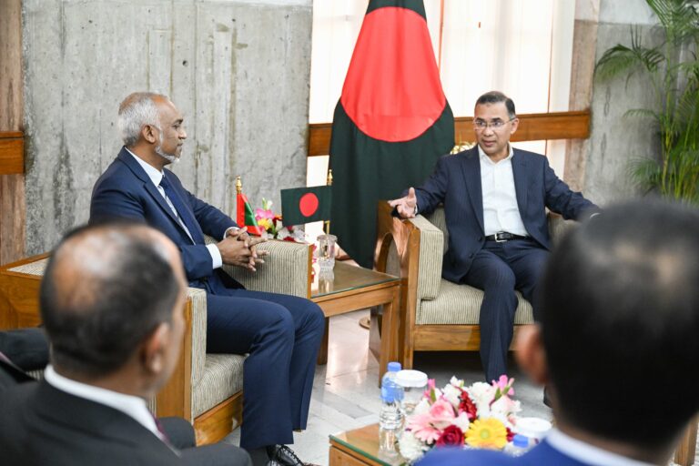 ރައީސް ޑރ. މުއިއްޒު ބަންގްލަދޭޝްގެ ބޮޑުވަޒީރާ ބައްދަލުކުރައްވައިފި