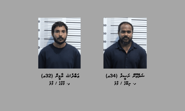ރާއްޖެއަށް މަސްތުވާތަކެތި އެތެރެކުރިކަމުގެ ތުހުމަތުގައި ދެމީހަކު ހައްޔަރުކޮށްފި
