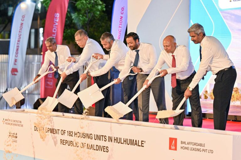 ބީއެމްއެލުން ހުޅުމާލެ ފޭސް 1ގައި 182 ފްލެޓު ހަދަން ފަށައިފި