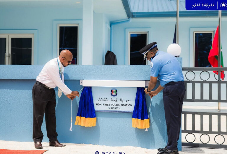 ފިނޭގައި ތަރައްޤީކުރި ޕޮލިސް ސްޓޭޝަން ހުޅުވައިފި