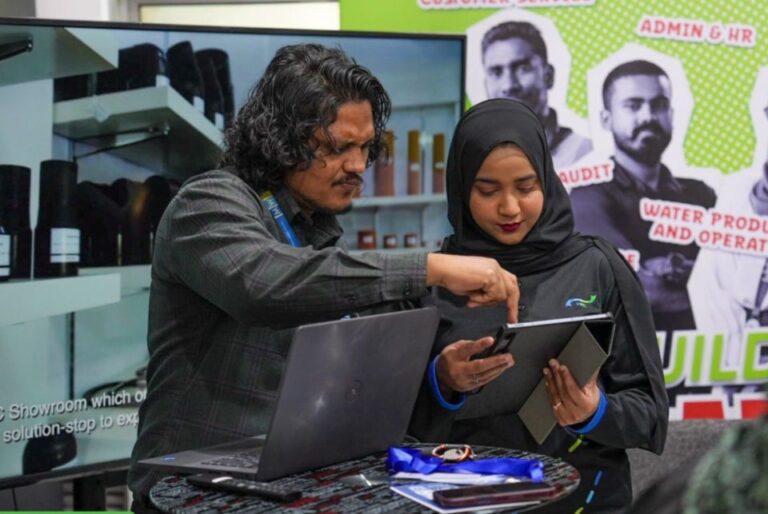 އެމްއެންޔޫ ފެއާގައި އެމްޑަބްލިޔުއެސްސީގެ ވަޒީފާ ސްޓޯލެއް ބަހައްޓަވައިފި