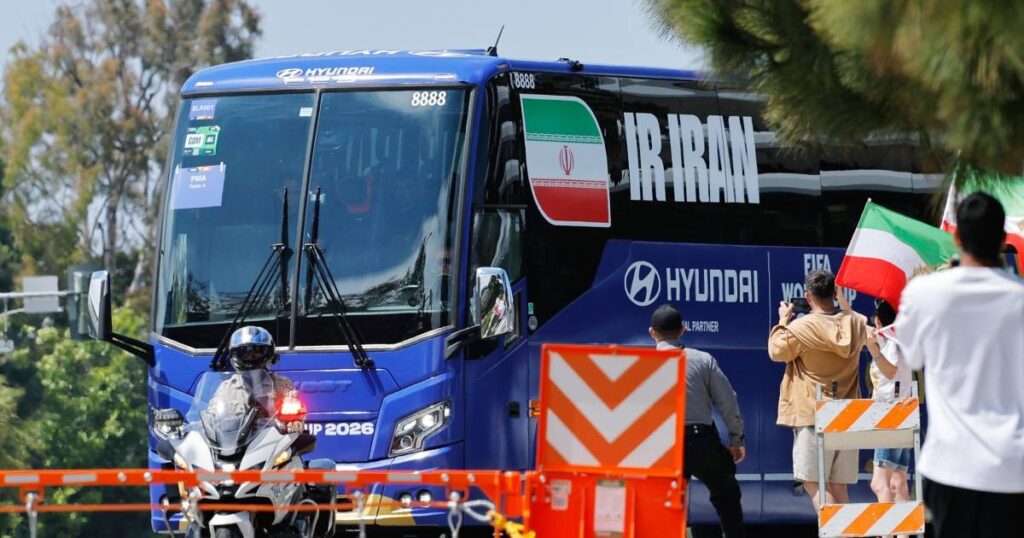 Iran world cup arrival