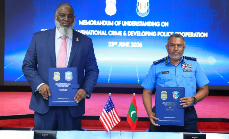 ތަންފީޒީ އިދާރާތަކުގެ ގުޅުން ހަރުދަނާކުރުމަށް އެމެެރިކާއާއެކު ފަހުމުނާމާއެއްގައި ސޮއިކޮށްފި