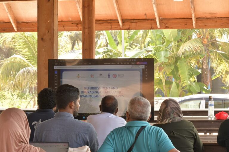 އައްޑޫއާއި ފުވައްމުލަކުގެ ނޭޗަރ ޕާކް އިތުރަށް ތަރައްޤީކުރަނީ