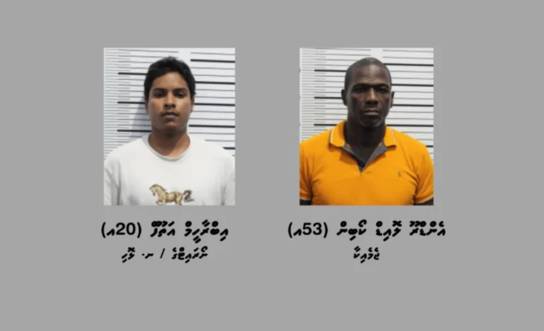 ކިލޯއަކަށްވުރެ ގިނަ މަސްތުވާތަކެތި ރާއްޖެ އެތެރެކުރިކަމަށް ތުހުމަތުވާ ދެ މީހަކު 15 ދުވަހަށް ބަންދުކޮށްފި