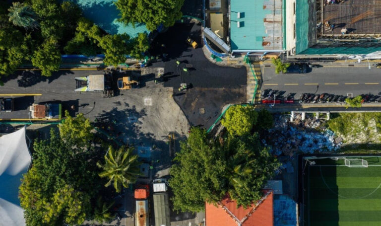އަމީނީމަގުގެ 2 ވަނަ ސެގްމަންޓުގައި ތާރު އަޅައި ނިންމާލައިފި