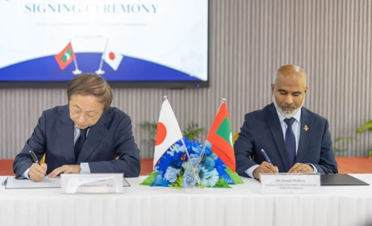 ސިވިލްސާވިސް މުވައްޒަފުންގެ ތަމްރީނަށް ޖަޕާނުން 1 މިލިއަން ޑޮލަރުގެ އެހީ