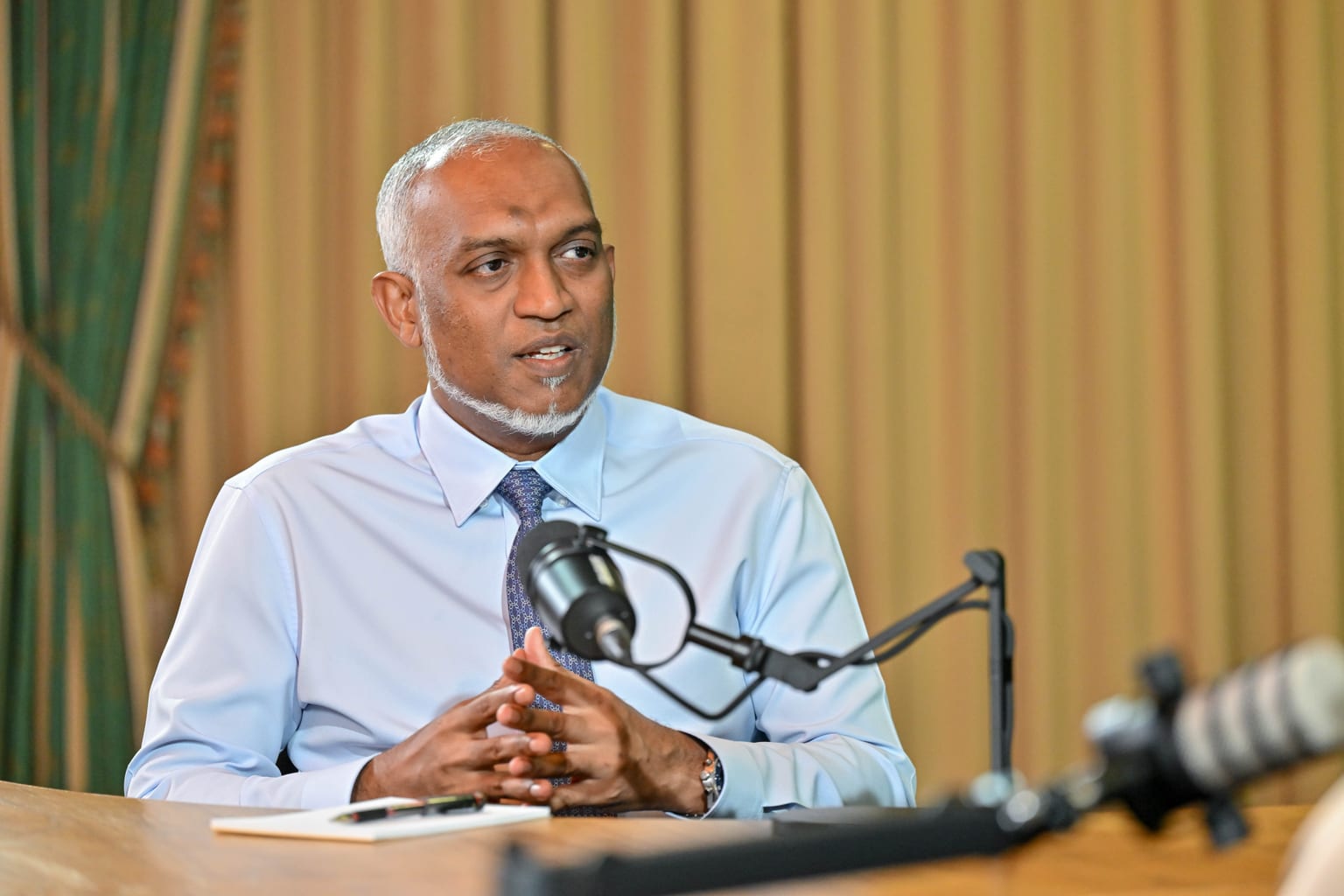 "ނޭޝަން ޗެޓް" ޕްރޮގްރާމުގައި ރައީސުލްޖުމްހޫރިއްޔާ ޑރ. މުޙައްމަދު މުޢިއްޒު--